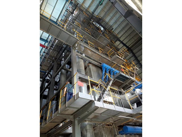 Shandong Linyi 40/100t/h vertical angle tube type medium temperature medium pressure pulverized coal boiler